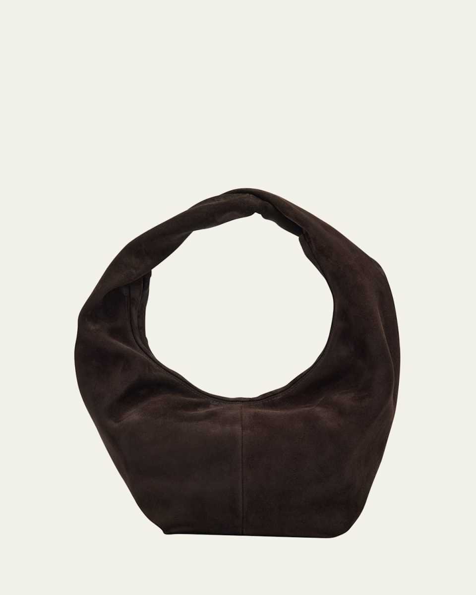 Yela Zip Suede Hobo Bag